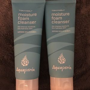 2 Tony Moly Aquaporin moisture foam cleansers